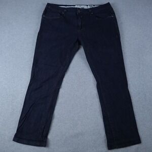 Five Four Jeans Mens 38 Original Straight 5-Pocket Stretch Flex Denim Dark Blue